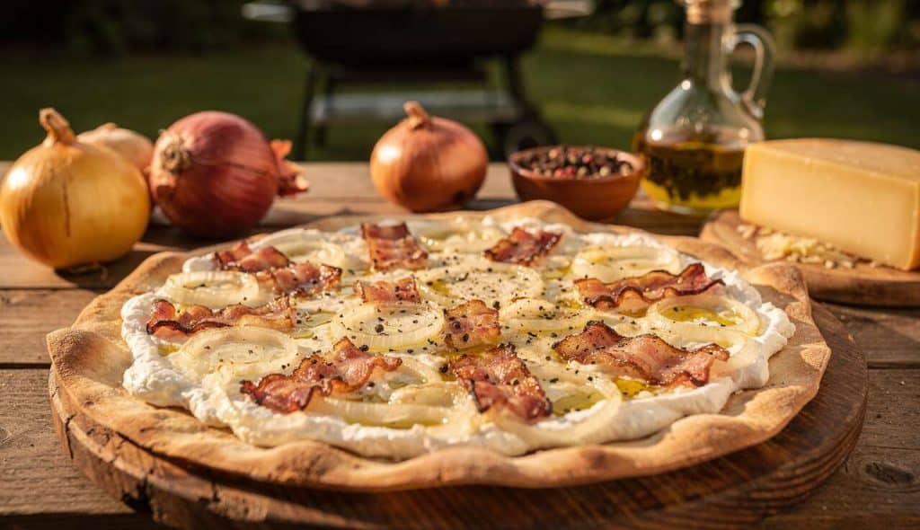 Flammekueche au Barbecue : recette Savoureuse et Facile