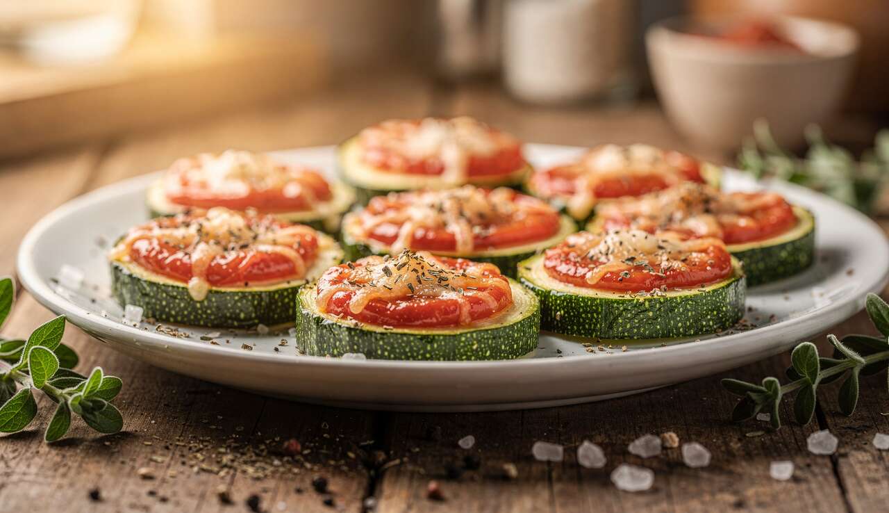 Recette : courgettes fa�on pizzas faciles et rapides