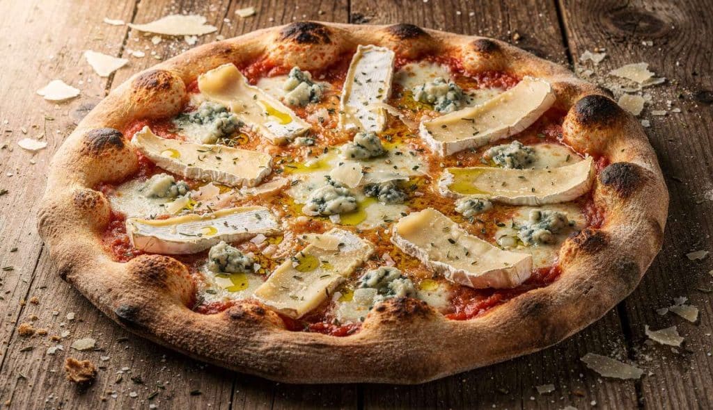 Recette de pizza aux quatre fromages version maison