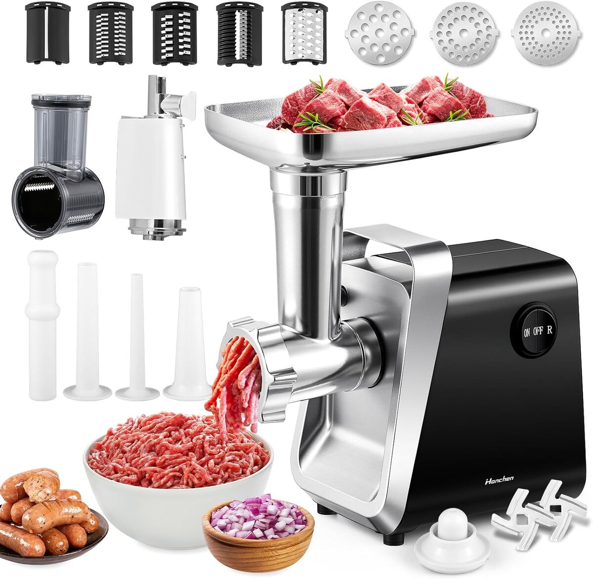 Test du hachoir à viande électrique Hanchen 6-en-1 multifonction