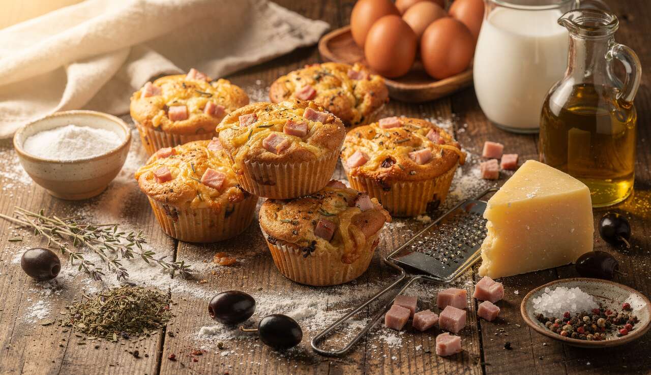 Muffins façon pizza : recette facile et savoureuse