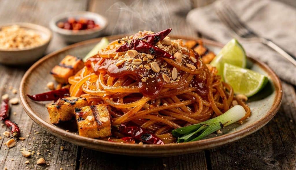 Pad thaï au barbecue : recette savoureuse et originale