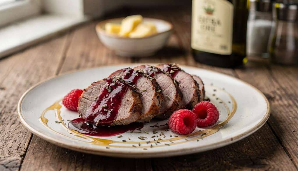 Filet de porc aux framboises : recette gourmande et originale