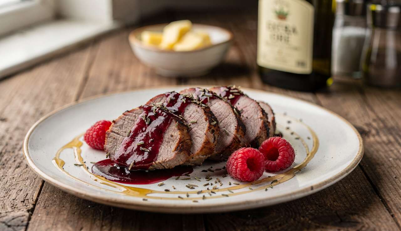 Filet de porc aux framboises : recette gourmande et originale