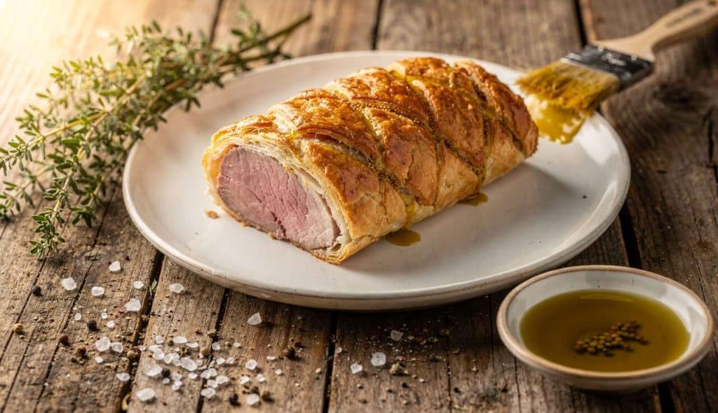Filet mignon en croûte de moutarde : recette savoureuse