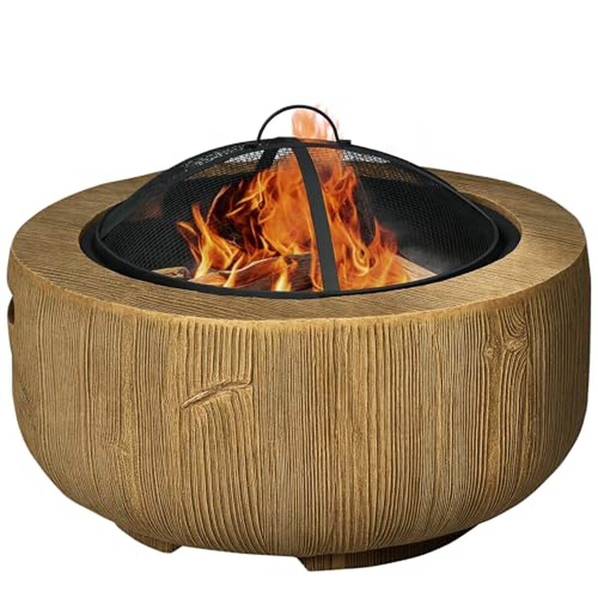 Test : bol de feu Outsunny, design souche pour outdoor