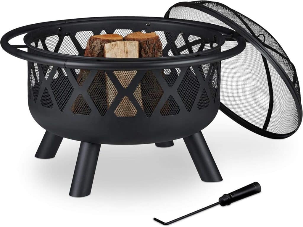 Test du brasero Relaxdays : foyer extérieur en acier élégant et pratique