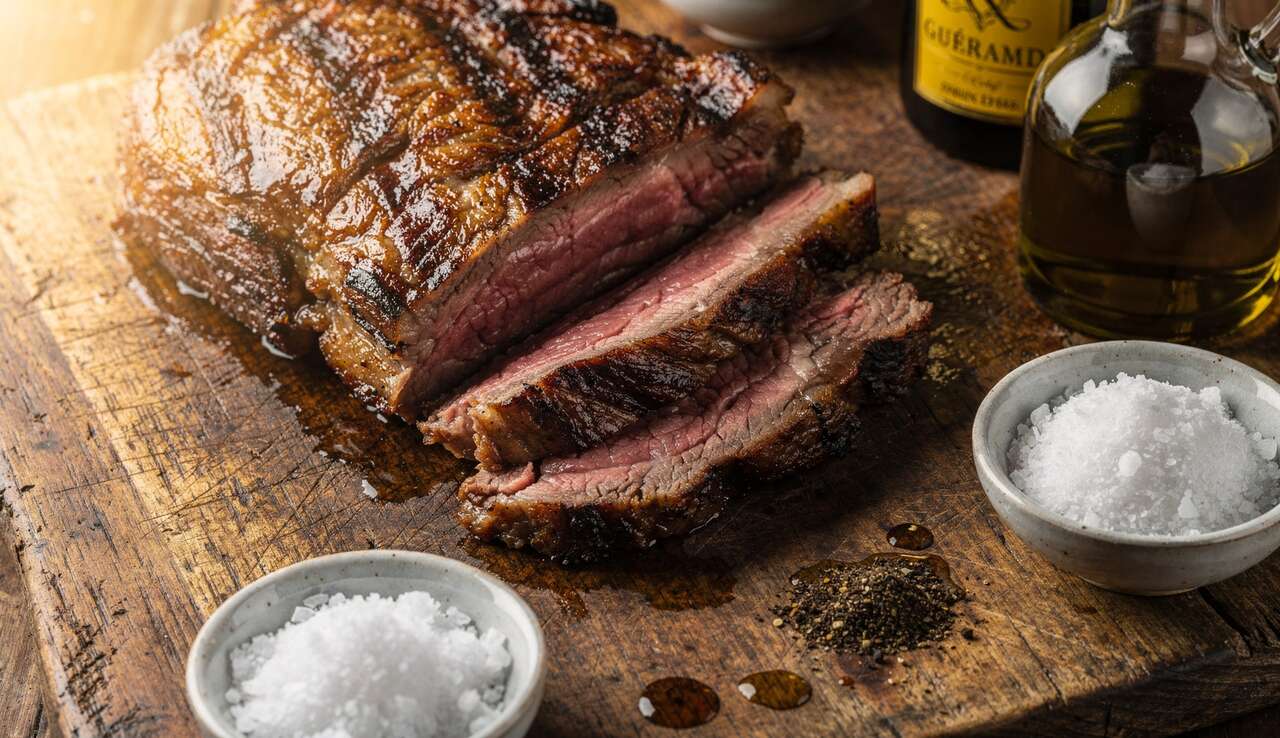 Cuisson parfaite d'une côte de bœuf maturée