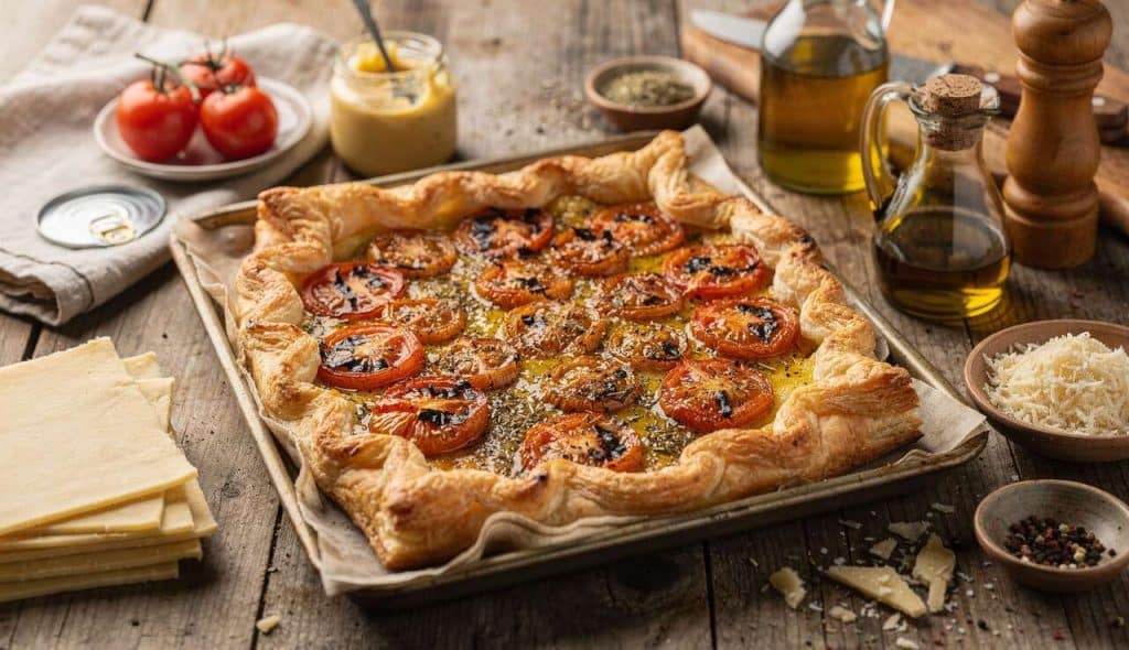 Tarte aux tomates d'antan au barbecue : recette savoureuse