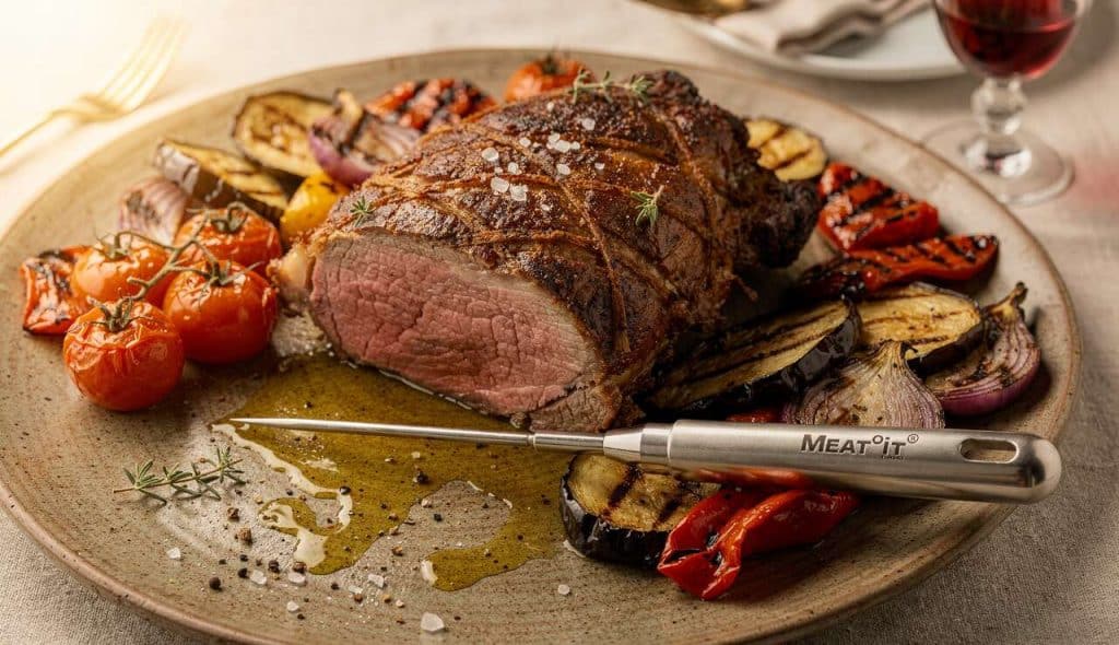 Gigot d'agneau aux légumes du soleil avec Meat°it de Mastrad