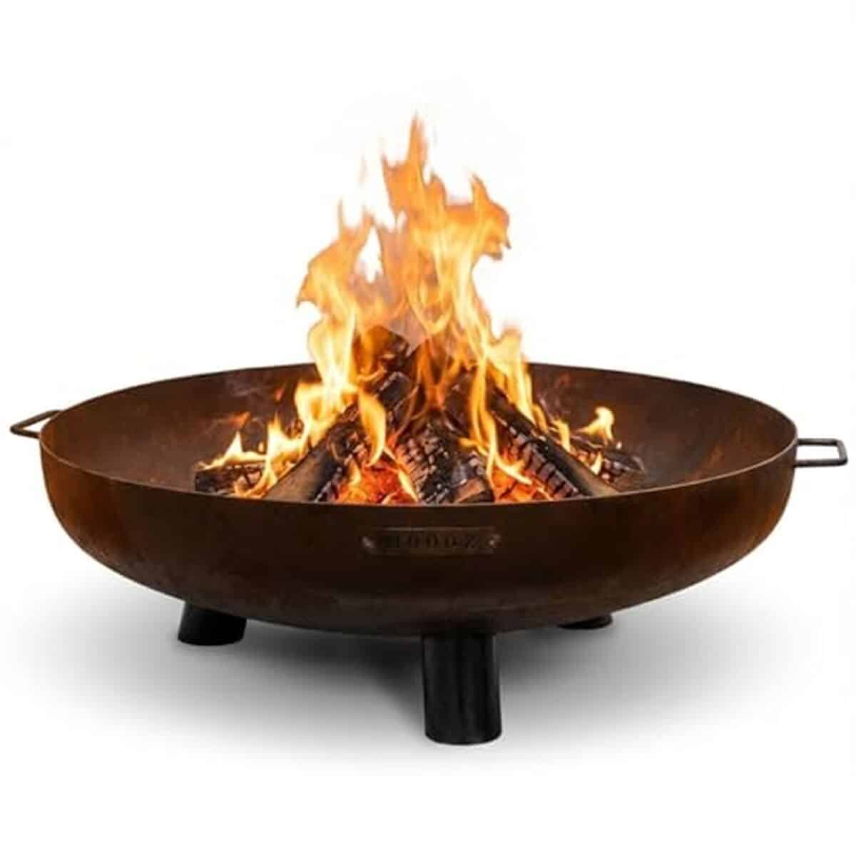 Test : brasero Moodz 80 cm en acier corten pour jardin et terrasse