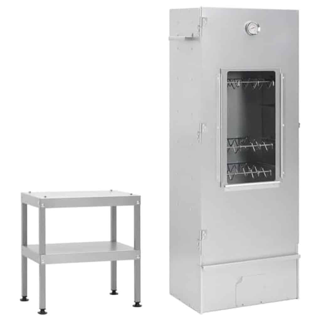 Test du fumoir à barbecue Générique : table en acier galvanisé, poids 22, 84 kg