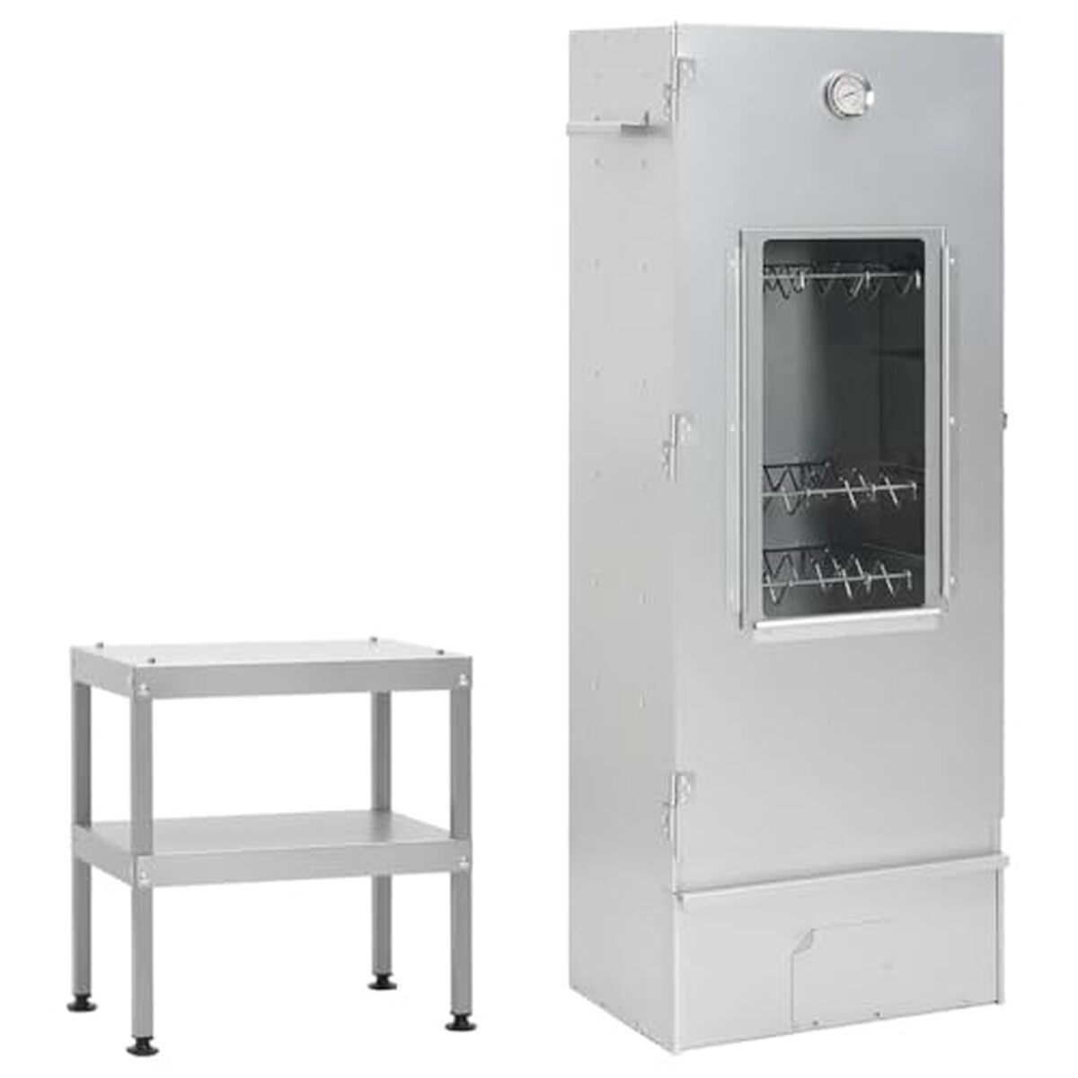 Test du fumoir à barbecue Générique : table en acier galvanisé, poids 22, 84 kg