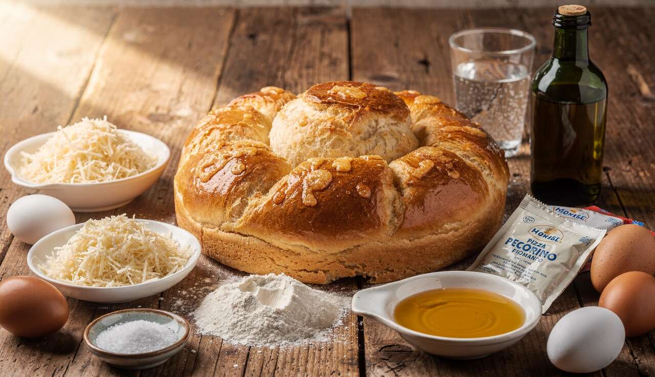 Pizza Pasqualina : brioche au fromage traditionnelle italienne