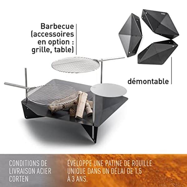 Découvrez notre test complet du brasero Höfats Triple 90 en acier corten et ajoutez une touche de design et de chaleur à votre jardin avec cet accessoire moderne et durable.