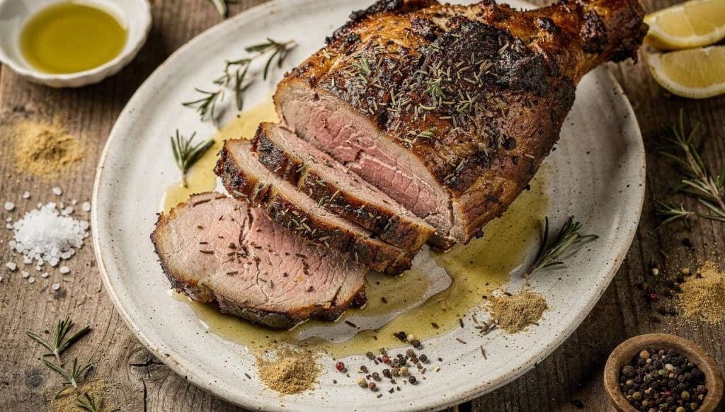 Gigot d'agneau provençal au barbecue : recette savoureuse