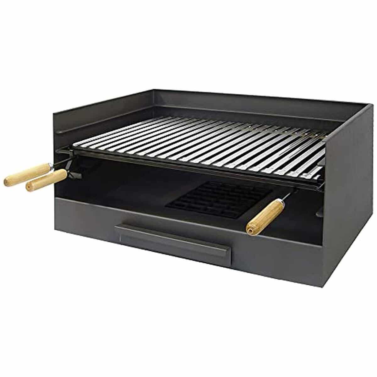 Test du bac avec plaque inox Imex El Zorro 71514 pour barbecue