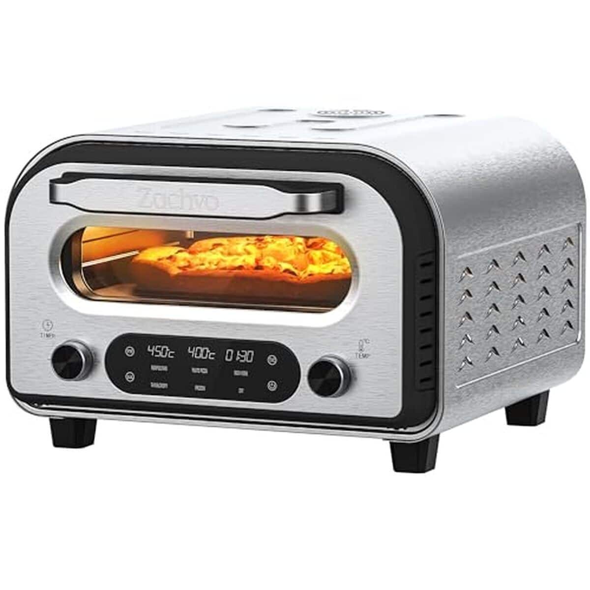 Test du four à pizza électrique ZACHVO : jusqu'à 450℃ et accessoires inclus