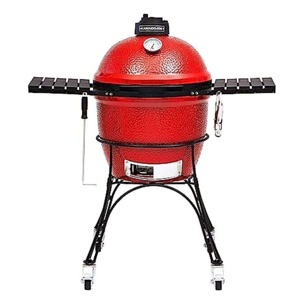 Test du KamadoJoe Classique Joe I : gril au charbon de bois rouge 18 pouces