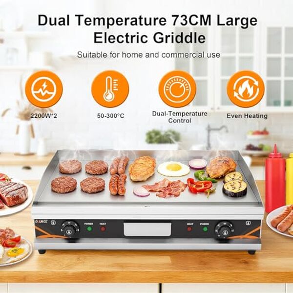 Découvrez notre test détaillé de la plancha DULNICE 4400W : performance et robustesse en acier inoxydable pour une expérience culinaire optimale