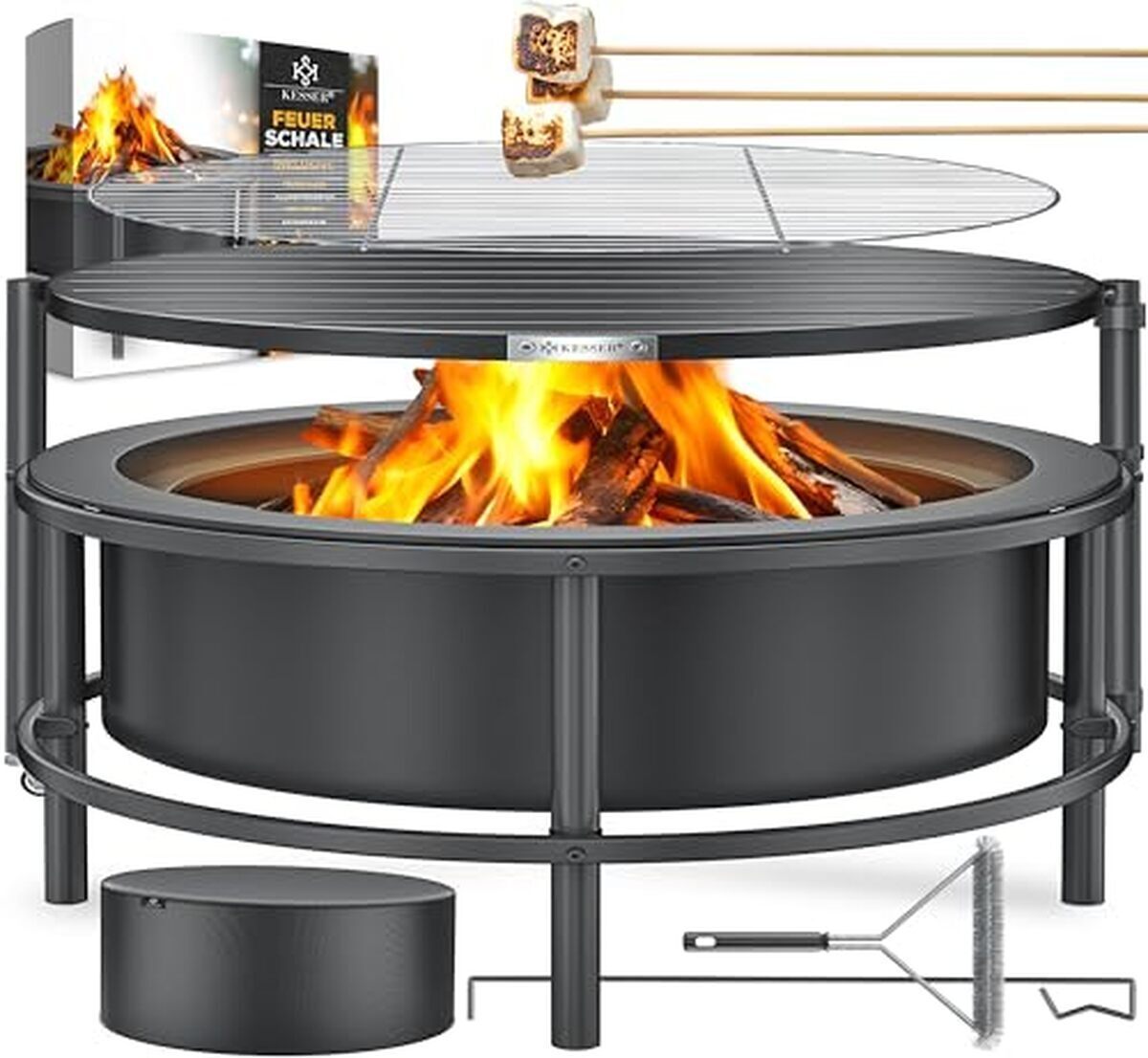 Avis sur le brasero avec grille de cuisson Ø 65 cm : un test complet