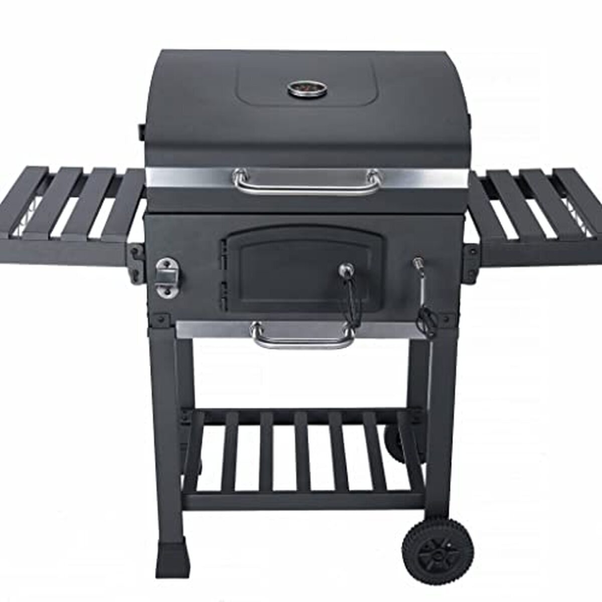 Test du barbecue Bernard noir par Alice's Garden : le fumoir à charbon complet