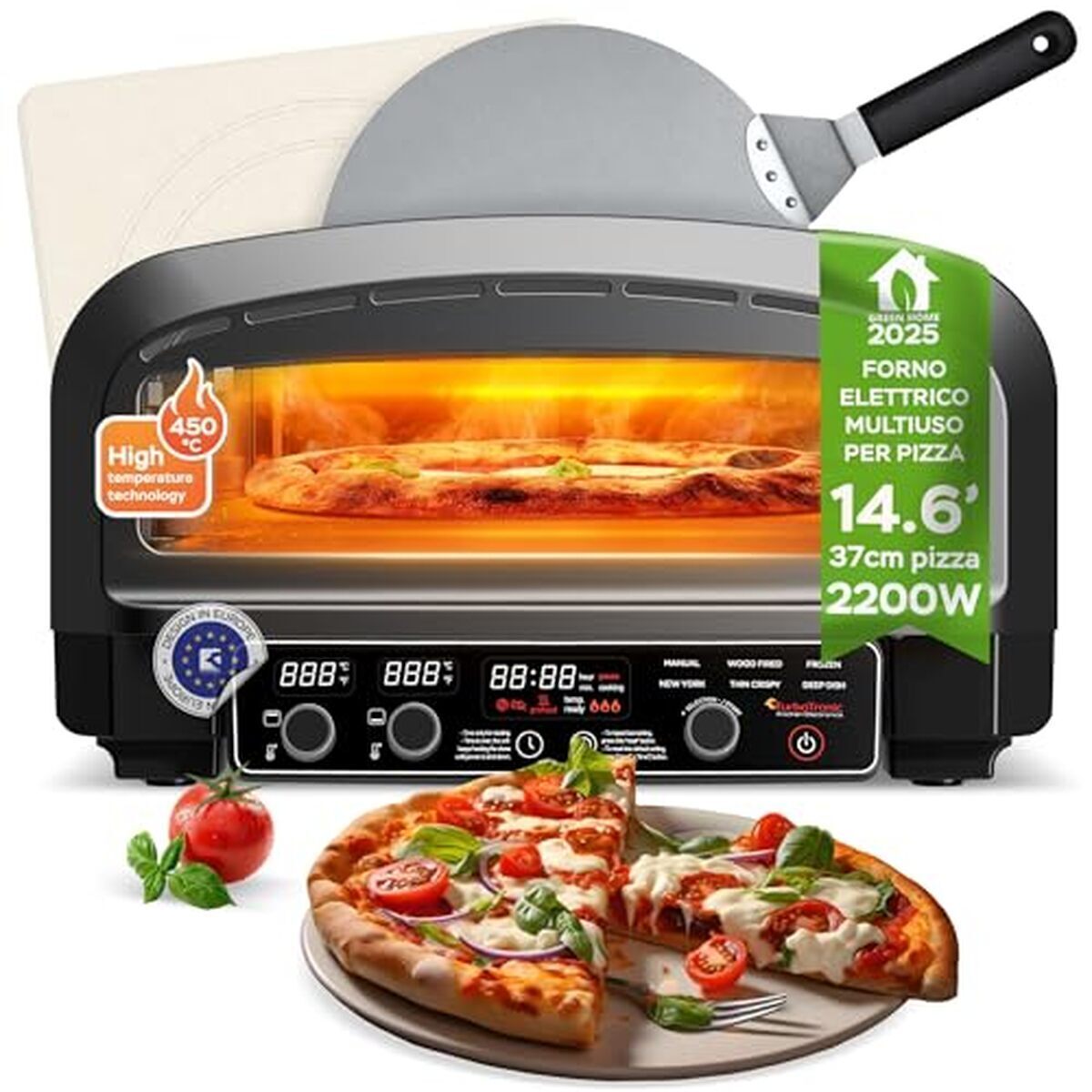 Test : four à pizza électrique New York 2200 W pour intérieur/extérieur
