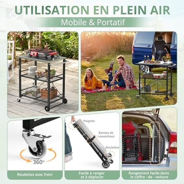 Découvrez notre analyse détaillée du chariot de barbecue Lue Bona à 2 niveaux : caractéristiques, avantages et avis pour des grillades réussies.