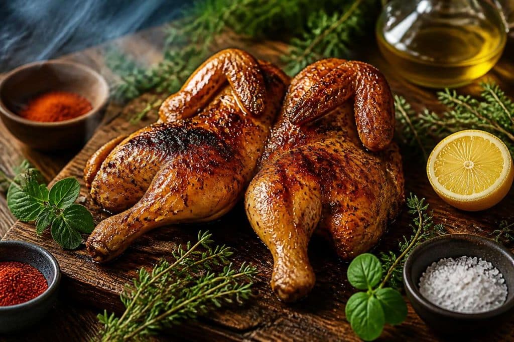 Poulet crapaudine au barbecue : recette savoureuse