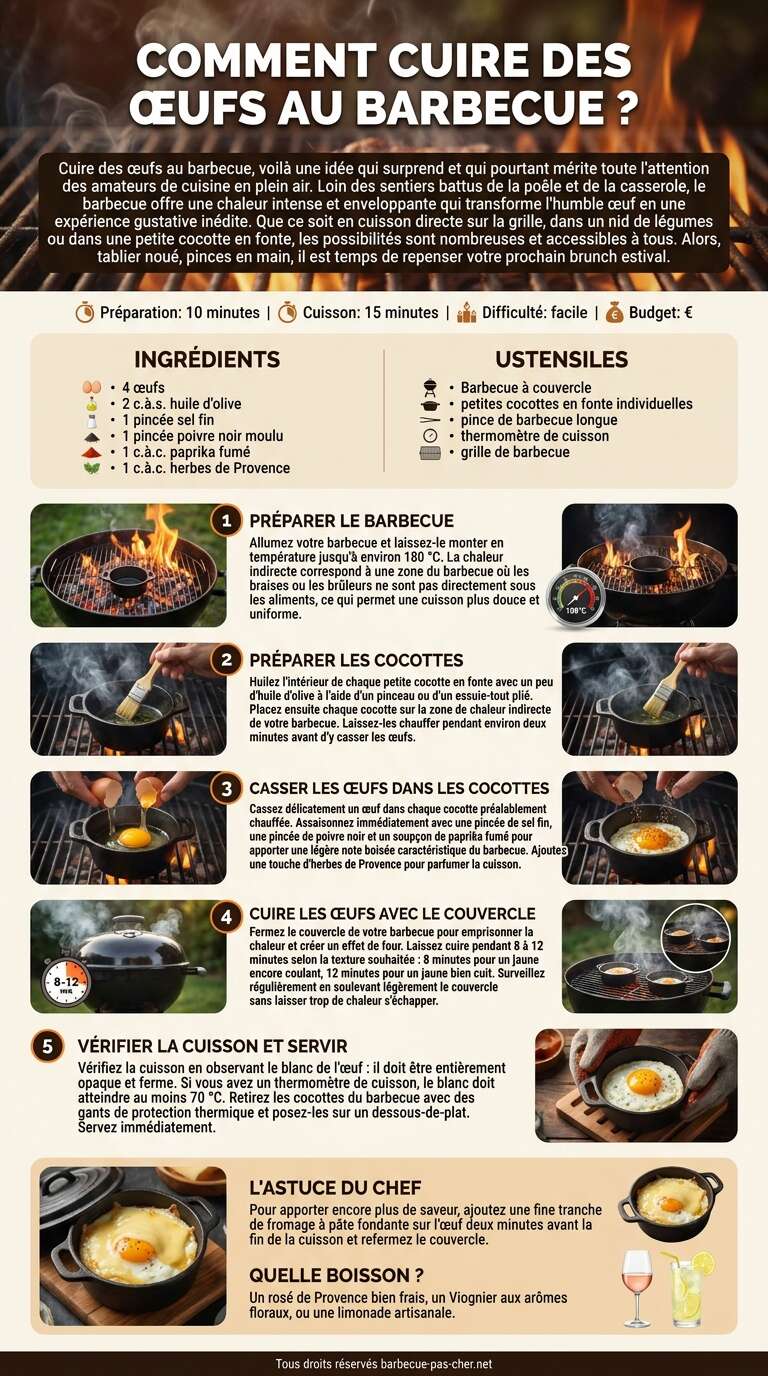 Fiche recette Comment cuire des &oelig;ufs au barbecue ?