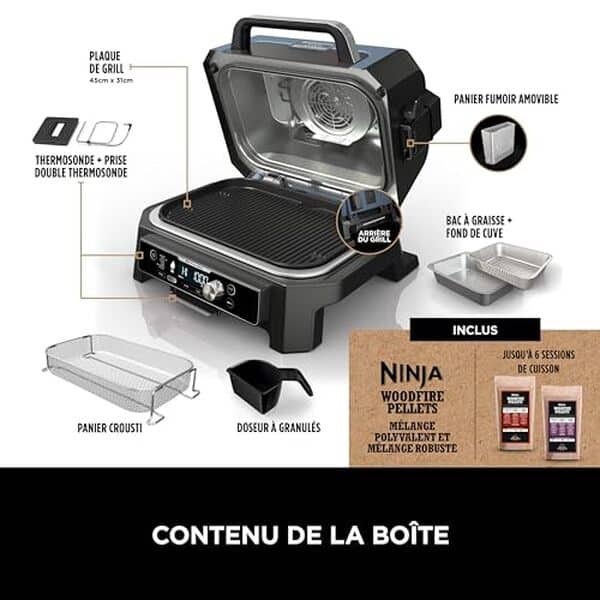 Découvrez le test complet du ninja woodfire pro connect xl, un grill électrique et fumoir polyvalent. Explorez ses fonctionnalités 7-en-1 pour une cuisine d'extérieur innovante et savoureuse.