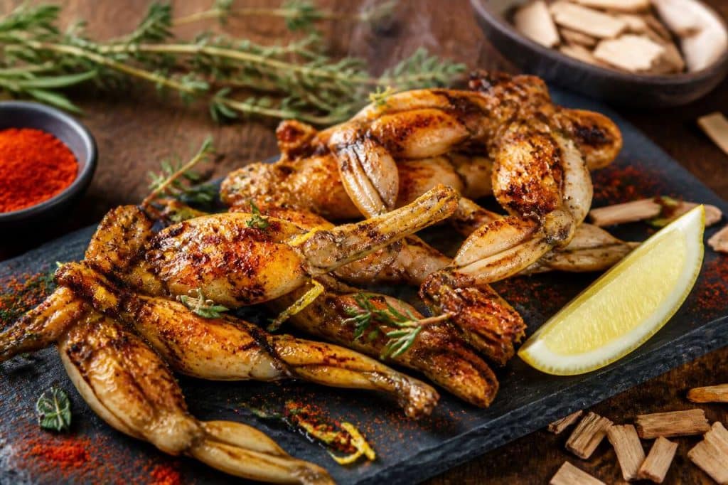 Recette de cuisses de grenouilles fumées au barbecue