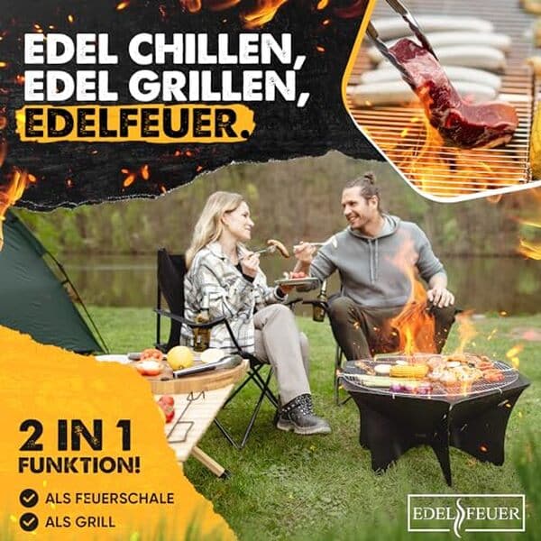 Découvrez notre test approfondi du brasero pliable EDELFEUER Ø 80 cm ultra stable : design innovant, performance de cuisson et facilité de transport.