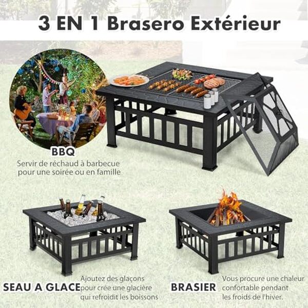 Découvrez notre test détaillé du brasero GYMAX : un appareil de jardin 2 en 1 combinant grill et foyer. Caractéristiques, avantages et avis d'utilisateurs. 