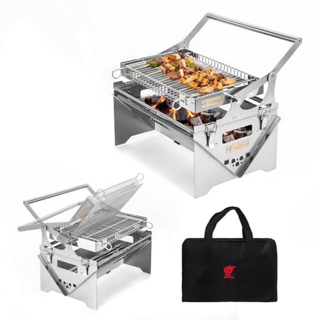 Test du barbecue rotatif 360° BiggerFire : portable et polyvalent