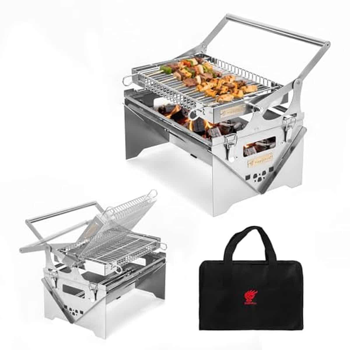 Test du barbecue rotatif 360° BiggerFire : portable et polyvalent
