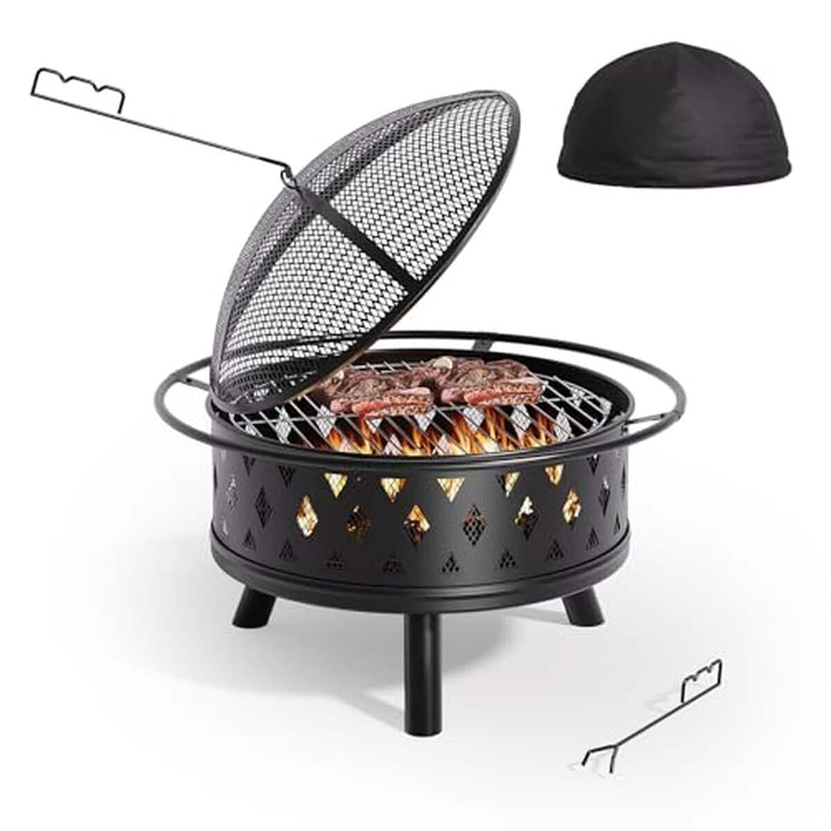 Test du brasero 2 en 1 Xbro : élégance et multifonctionnalité pour votre jardin