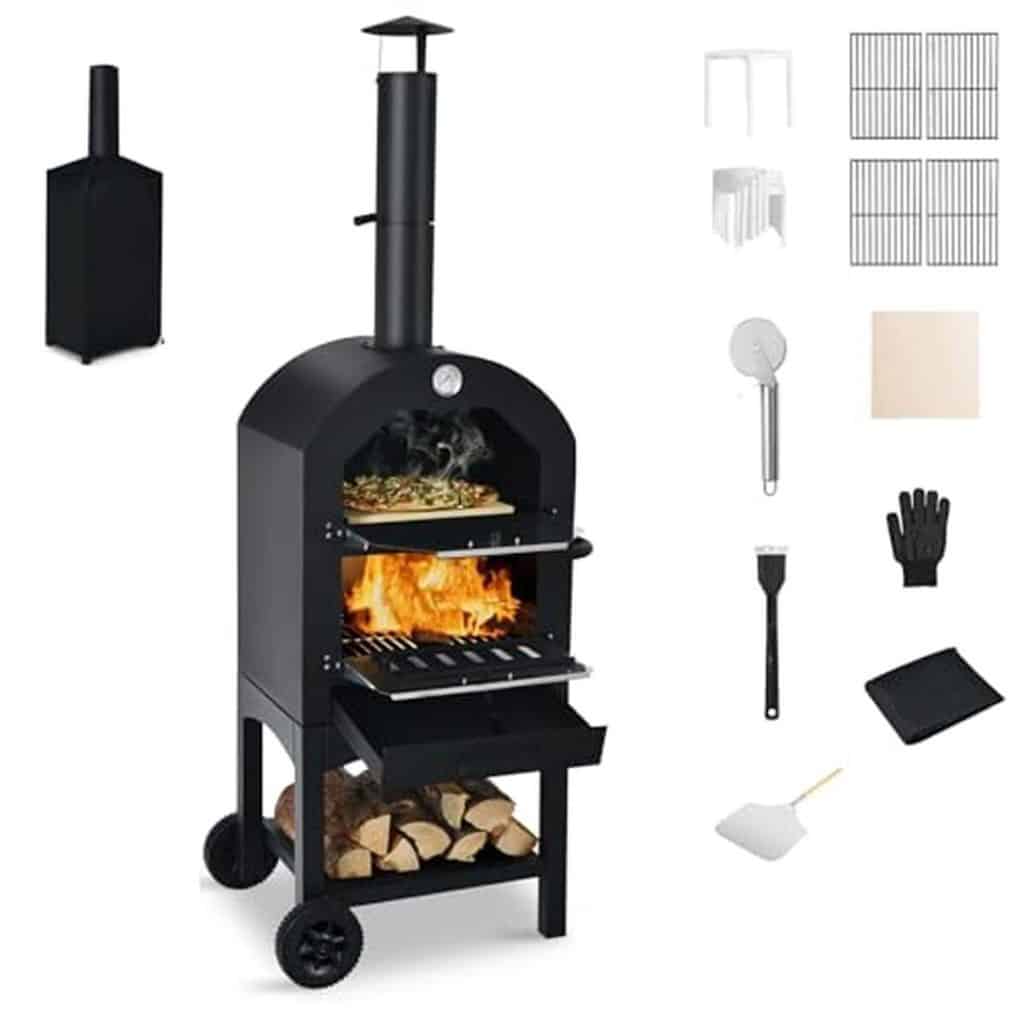Test du four à pizza extérieur KOMFOTTEU : mini-four portable performant